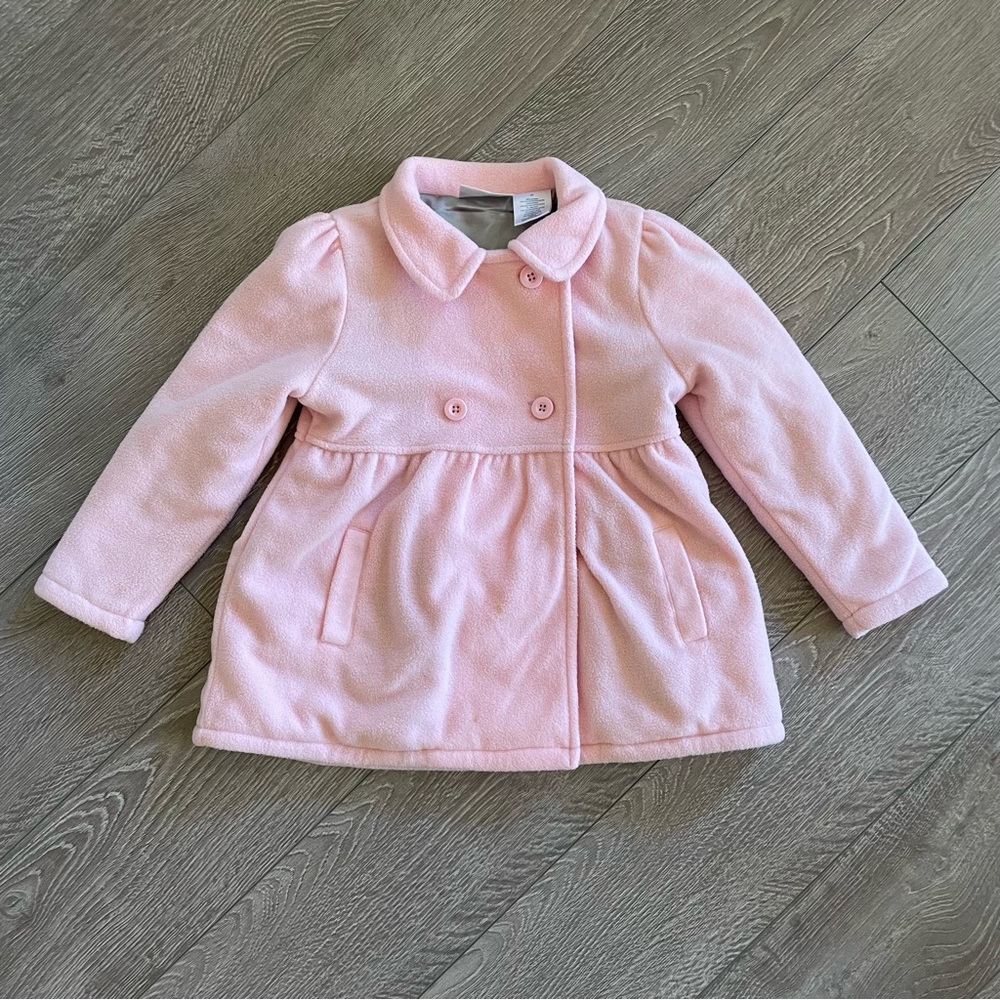 Soft Pink Little Toddler Girls Fashion Peacoat